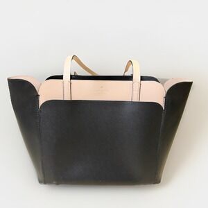 Kate Spade Magnolia Street Tote Black Dolce‎ Pink Leather Colorblock Large Bag